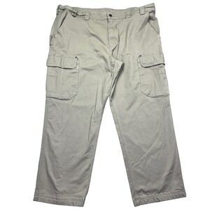 Duluth Trading Co. Relaxed Fit‎ Fire Hose Canvas Cargo Pants Mens Sz 46 Fits 45"